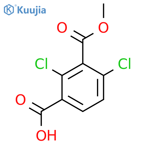 2,4-dichloro-3-(methoxycarbonyl)benzoic acid structure