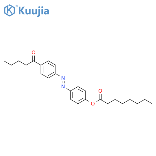 Octanoic acid,4-[[4-(1-oxopentyl)phenyl]azo]phenyl ester, (E)- (9CI) structure
