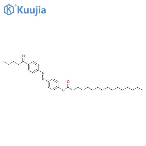 Hexadecanoic acid,4-[[4-(1-oxopentyl)phenyl]azo]phenyl ester, (E)- (9CI) structure