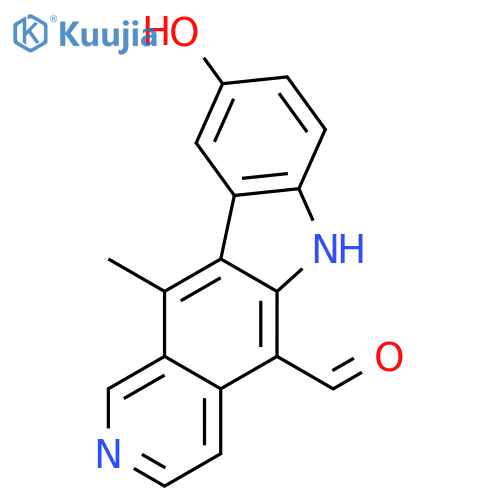 6H-Pyrido[4,3-b]carbazole-5-carboxaldehyde, 9-hydroxy-11-methyl- structure