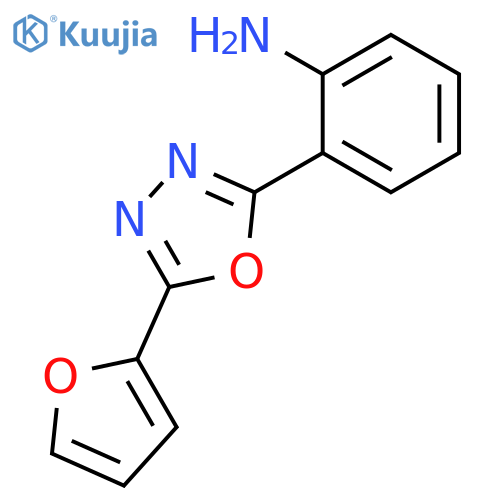 Benzenamine, 2-[5-(2-furanyl)-1,3,4-oxadiazol-2-yl]- structure