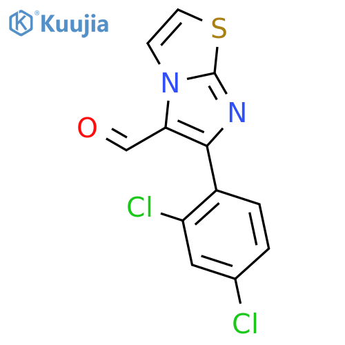 6-(2,4-dichlorophenyl)imidazo[2,1-b][1,3]thiazole-5-carbaldehyde structure
