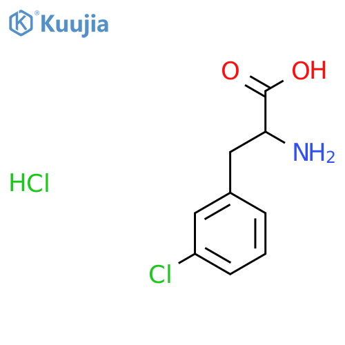 2-Amino-3-(3-chlorophenyl)propanoic Acid Hydrochloride structure