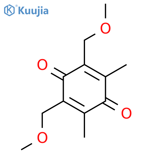 2,5-Cyclohexadiene-1,4-dione, 2,6-bis(methoxymethyl)-3,5-dimethyl- structure