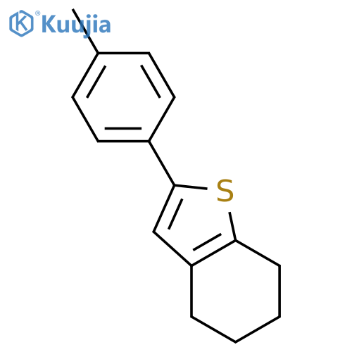 Benzo[b]thiophene, 4,5,6,7-tetrahydro-2-(4-methylphenyl)- structure