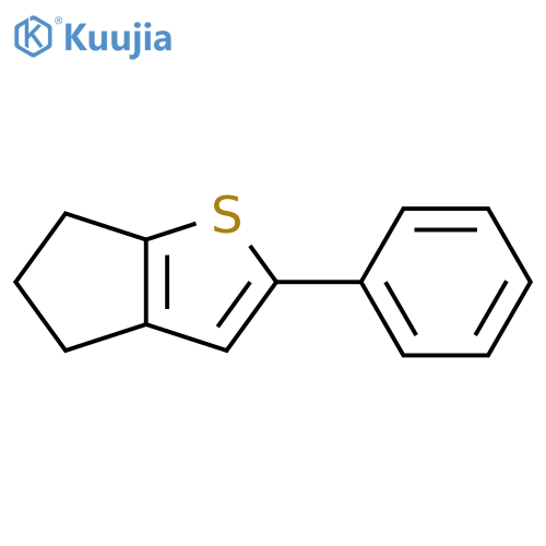 4H-Cyclopenta[b]thiophene, 5,6-dihydro-2-phenyl- structure