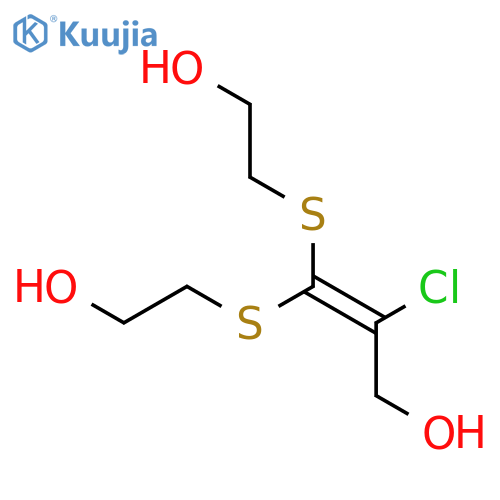 2-PROPEN-1-OL, 2-CHLORO-3,3-BIS[(2-HYDROXYETHYL)THIO]- structure