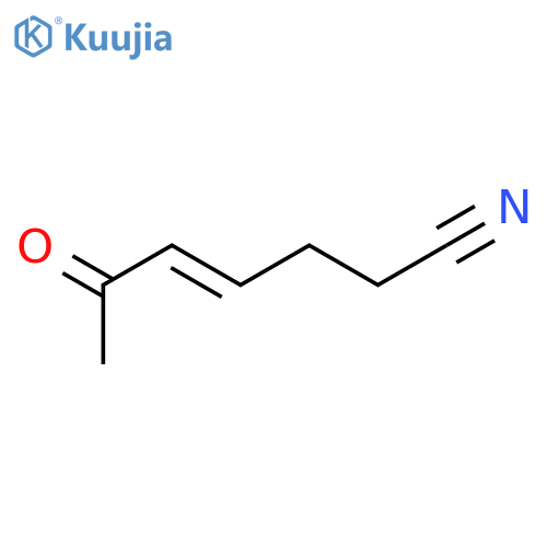 4-Heptenenitrile,6-oxo-, (4E)- structure