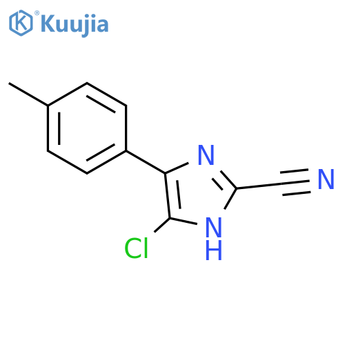 4-Chloro-2-cyano-5-(4'-methylphenyl) imidazole structure