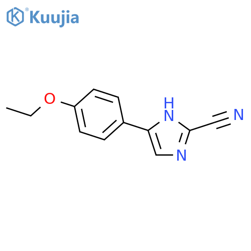 1H-Imidazole-2-carbonitrile,5-(4-ethoxyphenyl)- structure