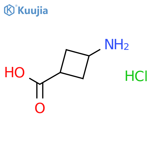 3-aminocyclobutane-1-carboxylic acid hydrochloride structure