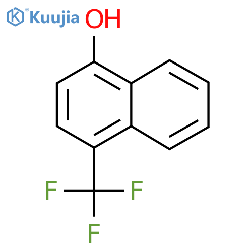 4-Trifluoromethyl-1-naphthol structure