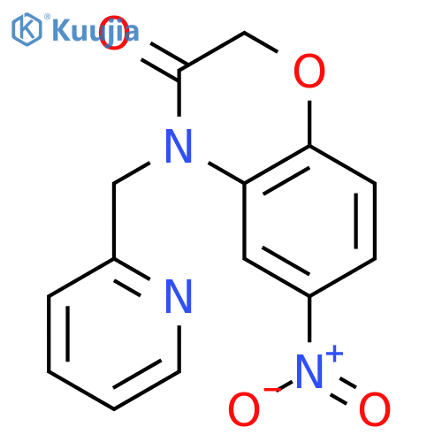 6-Nitro-4-(pyridin-2-ylmethyl)-2H-benzo[b][1,4]oxazin-3(4H)-one structure