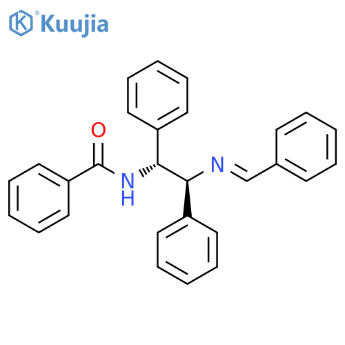 rel-N-[(1R,2S)-1,2-Diphenyl-2-[(E)-(phenylmethylene)amino]ethyl]benzamide structure