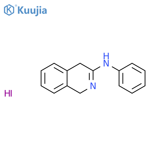 3-Isoquinolinamine,1,4-dihydro-N-phenyl-, hydriodide (1:1) structure