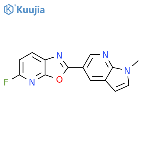 5-Fluoro-2-(1-methyl-1H-pyrrolo2,3-bpyridin-5-yl)oxazolo5,4-bpyridine structure
