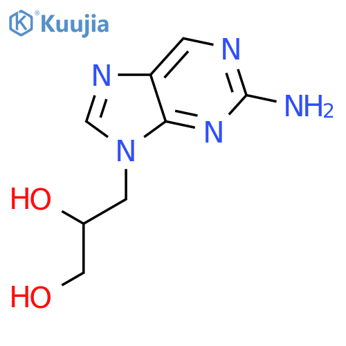 3-(2-amino-9H-purin-9-yl)-1,2-Propanediol structure