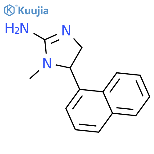 1H-Imidazol-2-amine,4,5-dihydro-1-methyl-5-(1-naphthalenyl)- structure