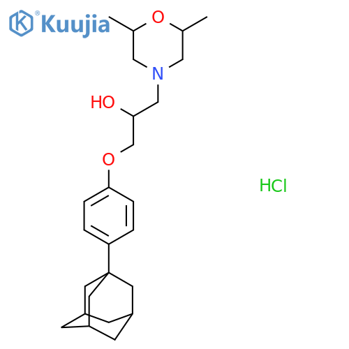 1-4-(adamantan-1-yl)phenoxy-3-(2,6-dimethylmorpholin-4-yl)propan-2-ol hydrochloride structure