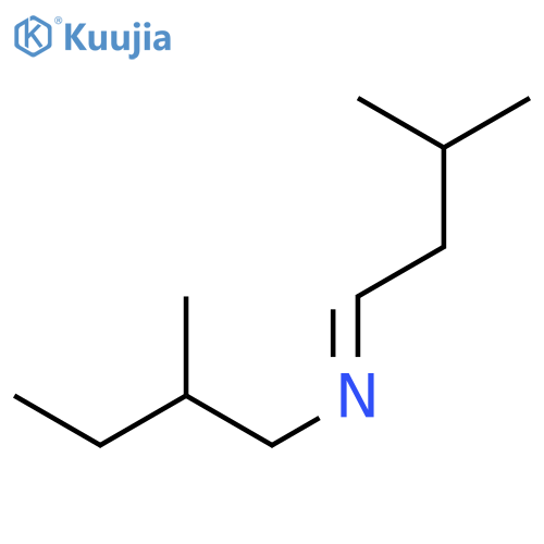 1-Butanamine, 2-methyl-N-(3-methylbutylidene)- structure