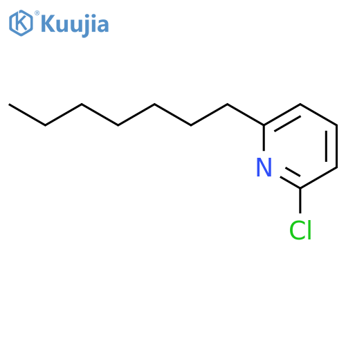 Pyridine, 2-chloro-6-heptyl- structure