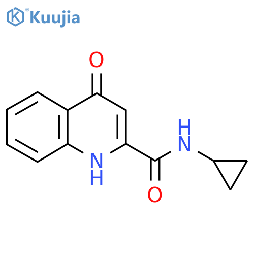 N-Cyclopropyl-4-hydroxyquinoline-2-carboxamide structure