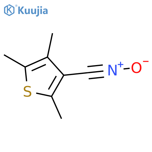 3-Thiophenecarbonitrile, 2,4,5-trimethyl-, N-oxide structure