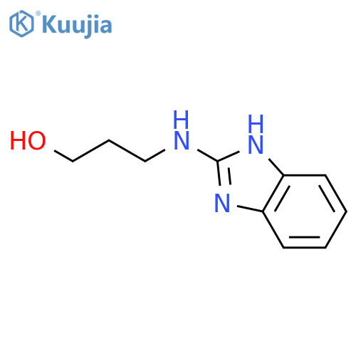 3-(1H-benzimidazol-2-ylamino)propan-1-ol structure