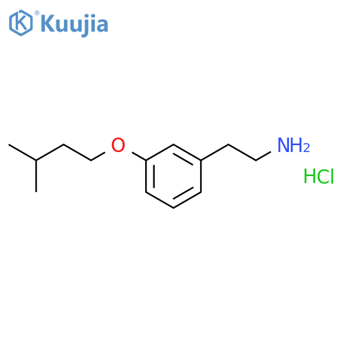 {2-3-(3-Methylbutoxy)phenylethyl}amine Hydrochloride structure