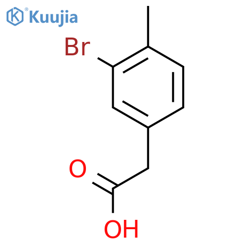 (3-Bromo-4-methylphenyl)acetic Acid structure