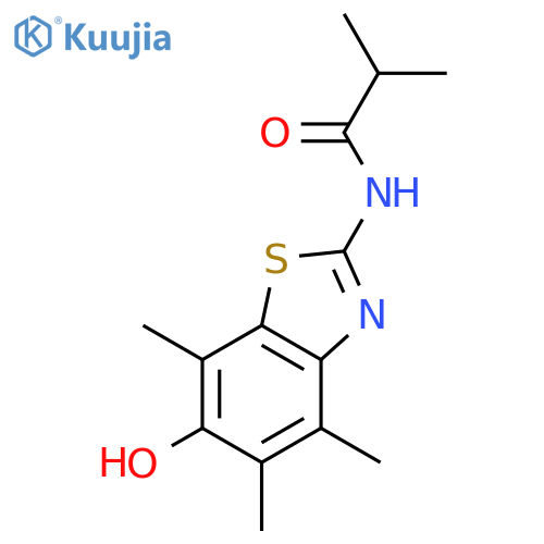 Propanamide,N-(6-hydroxy-4,5,7-trimethyl-2-benzothiazolyl)-2-methyl- structure