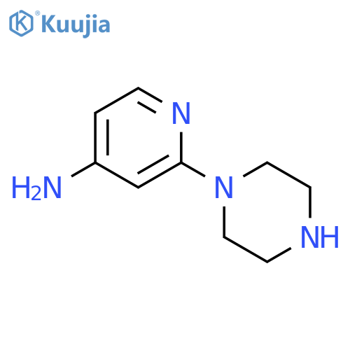 2-(piperazin-1-yl)pyridin-4-amine structure