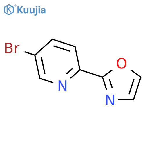 2-(5-bromopyridin-2-yl)-1,3-oxazole structure