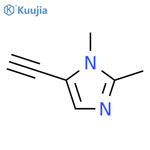 5-ethynyl-1,2-dimethyl-1H-imidazole structure