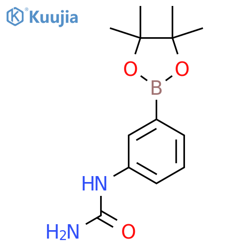 3-(4,4,5,5-tetramethyl-1,3,2-dioxaborolan-2-yl)phenylurea structure