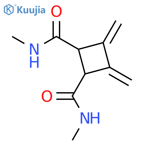 1,2-Cyclobutanedicarboxamide, N,N'-dimethyl-3,4-bis(methylene)- structure
