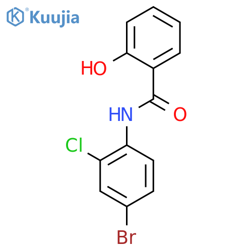 Benzamide, N-(4-bromo-2-chlorophenyl)-2-hydroxy- structure