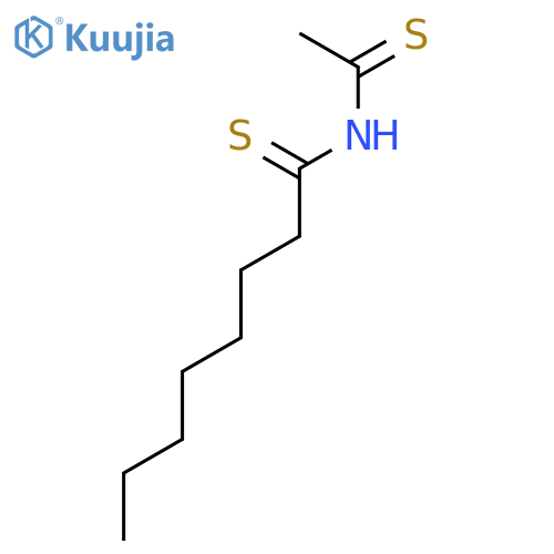 Octanethioamide, N-(1-thioxoethyl)- structure