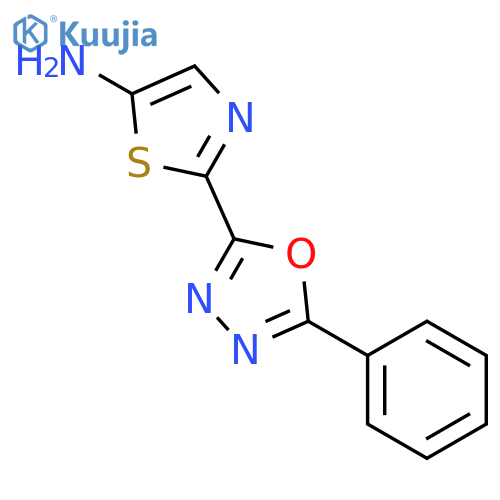 5-Thiazolamine, 2-(5-phenyl-1,3,4-oxadiazol-2-yl)- structure