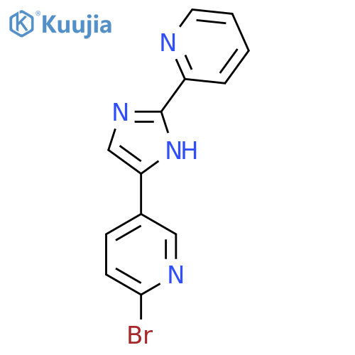 2-Bromo-5-(2-(pyridin-2-yl)-1H-imidazol-4-yl)pyridine structure