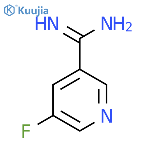5-fluoropyridine-3-carboximidamide structure