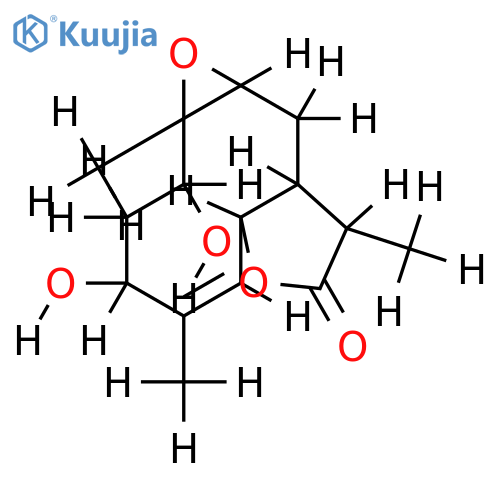 9beta,10bata-Epoxide-1,3-Dihyddroxy-4,9-germacracien-12,6-olide structure