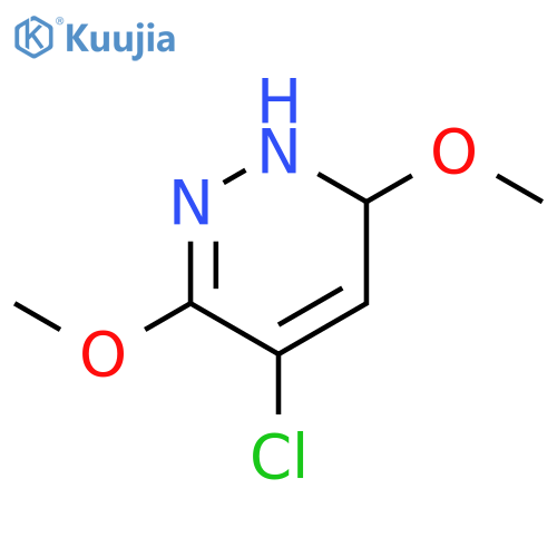 PYRIDAZINE, 4-CHLORO-1,6-DIHYDRO-3,6-DIMETHOXY- structure