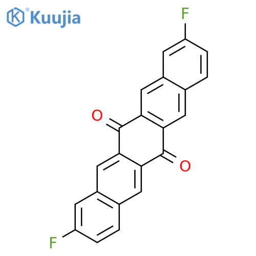 6,13-Pentacenedione, 2,10-difluoro- structure
