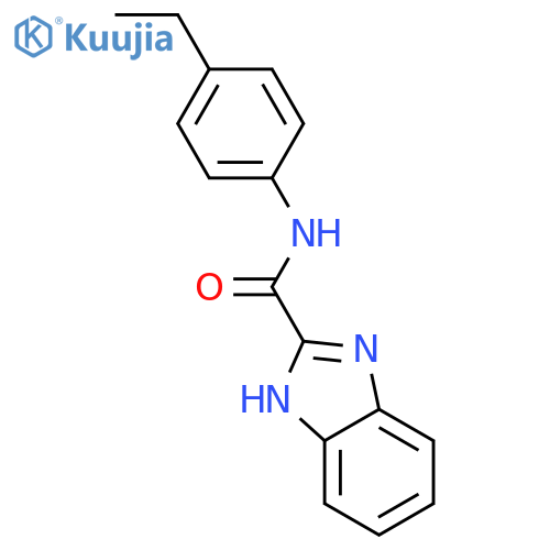 1H-Benzimidazole-2-carboxamide, N-(4-ethylphenyl)- structure