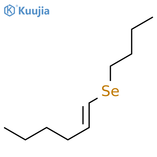 1-Hexene, 1-(butylseleno)-, (E)- structure