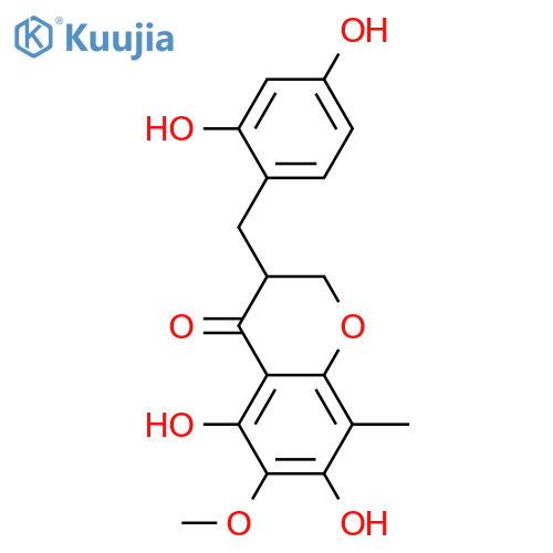 2',4',5,6,7-Pentahydroxy-8-methylhomoisoflavanone; 6-Me ether structure