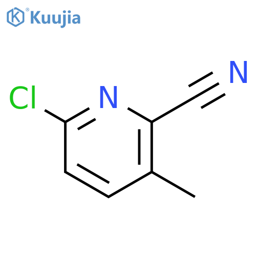 6-chloro-3-methyl-pyridine-2-carbonitrile structure