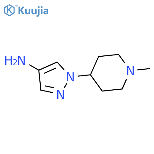 1-(1-Methylpiperidin-4-yl)-1H-pyrazol-4-amine structure