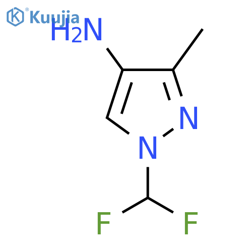 1-(Difluoromethyl)-3-methyl-1H-pyrazol-4-amine structure